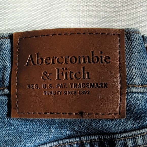 Abercrombie & Fitch Blue Straight Leg Jeans - Picture 4 of 11
